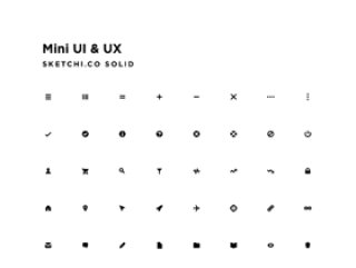 标准界面图标......仅限mini！，Mini UI和UX Solid