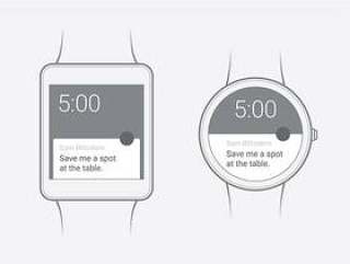 Android Wear Wireframe