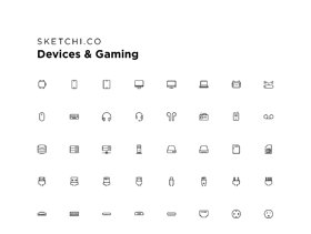 96个图标适用于计算机，手机，平板电脑和视频游戏！，设备和游戏图标