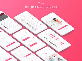 专为Sketch。，Caria设计的高品质B2C和C2C电子商务应用UI工具包 - 电子商务应用UI工具包