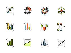 50 枚商务图表图标