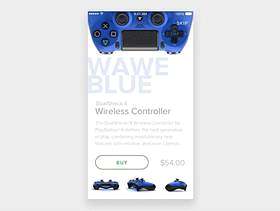 Dualshock 4 卡片界面