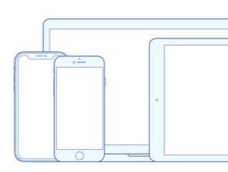 苹果设备线框模板