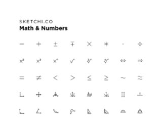 完美的教育，代数，几何，等等！，数学和数字图标