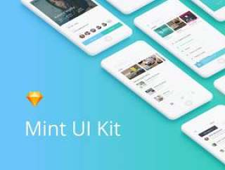 专为Sketch。，Mint UI工具包设计的清洁iOS UI工具包