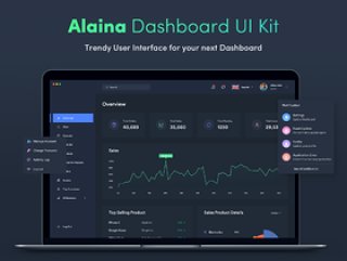 设计您的下一个仪表板 Alaina仪表板UI工具包