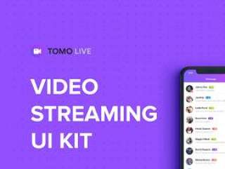 视频流移动iOS UI工具包内置Sketch。，TOMO Live