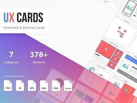 370+UX界面套件工具包素材（含PSD、sketch、AI、EPS等源文件）