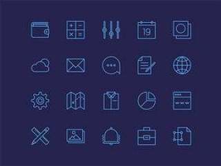 Simple Line Icon Set