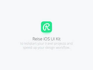 高品质的36屏幕包，以启动您的旅游项目，Reise iOS UI Kit