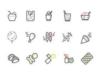 Bangkok Street Food Icons