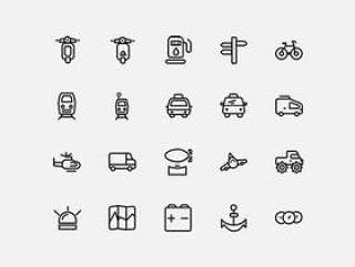 40 Transport Icons