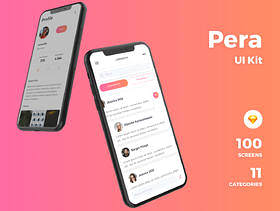 专为Sketch。，Pera UI Kit设计的高品质UI套件