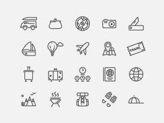 Travelling Icon Set