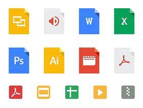 Google Drive 文件类型图标