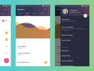 SleepBot Android UI