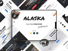 UI Kit由7种流行类别中的180多张优雅卡片组成！，Alaska UI Kit