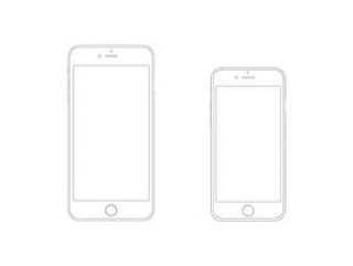 iPhone 6 & Plus Wireframe