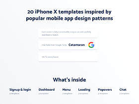 具有20个iPhone X模板的极简主义UI KIT受到流行的移动应用程序设计模式的启发。，Spojeeto Mobile App UI Kit