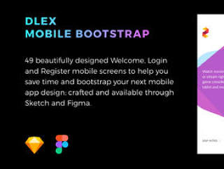 49简介移动屏幕用于草图和图形，Dlex Mobile Bootstrap