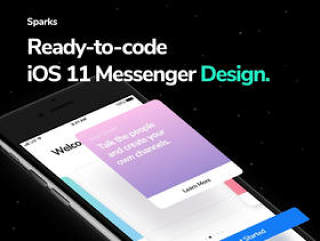 适用于Photoshop，Sketch＆XD的iOS 11消息应用套件，Sparks iOS 11 UI套件