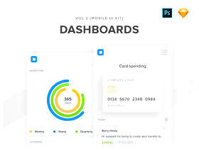 40个移动仪表板UI屏幕专为Sketch和Photoshop设计，40个移动仪表板UI工具包