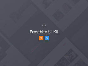 为设计师提供时尚的UI工具包，Frostbite UI Kit