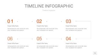 橘红色时间轴PPT信息图10