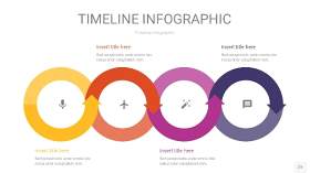 多彩时间轴PPT信息图22