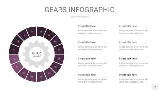 紫色齿轮PPT信息图13