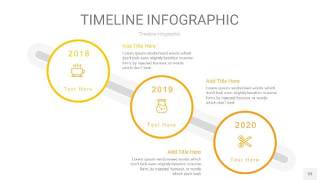 黄色时间轴PPT信息图33