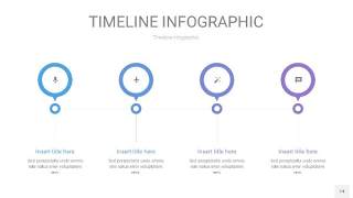 紫蓝色时间轴PPT信息图14