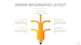 黄色箭头PPT信息图表17
