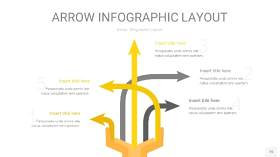 灰黄色箭头PPT信息图表15