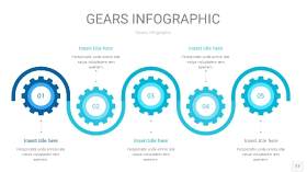 宝石蓝齿轮PPT信息图17