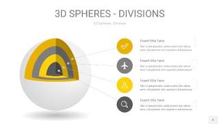 灰黄色3D球体切割PPT信息图6