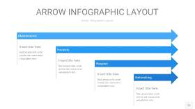 蓝色箭头PPT信息图表12