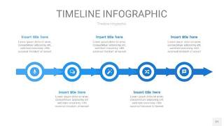 天蓝色时间轴PPT信息图27