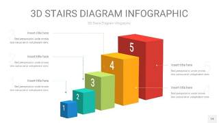 3D阶梯PPT图表24