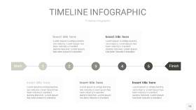 灰色时间轴PPT信息图18