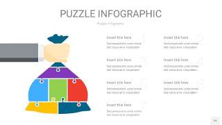 多彩色拼图PPT图表29