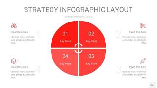 红色战略计划统筹PPT信息图16