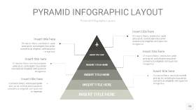 灰色3D金字塔PPT信息图表20
