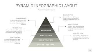 灰色3D金字塔PPT信息图表20