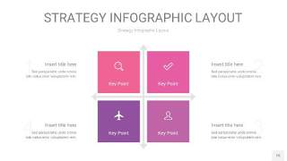 粉紫色战略计划统筹PPT信息图15