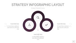 深紫色战略计划统筹PPT信息图17