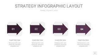 深紫色战略计划统筹PPT信息图6