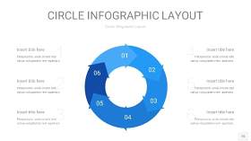 天蓝色圆形PPT信息图15