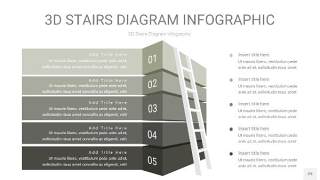 灰色3D阶梯PPT图表29