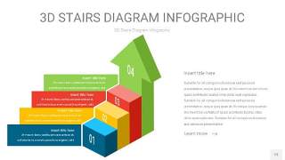 多彩3D阶梯PPT图表23